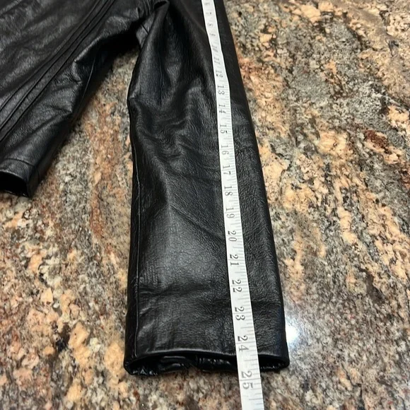 Wilson, Leather Black Leather Jacket SZ L